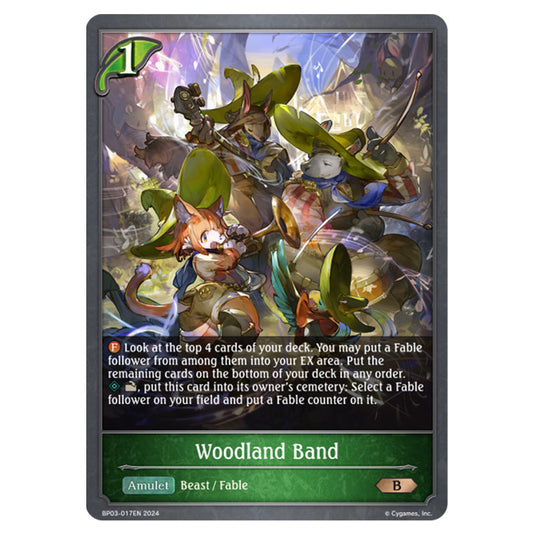 Shadowverse Evolve - Flame of Laevateinn - Woodland Band - BP03-017EN