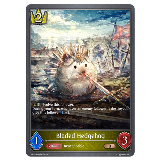 Shadowverse Evolve - Flame of Laevateinn - Bladed Hedgehog - BP03-031EN