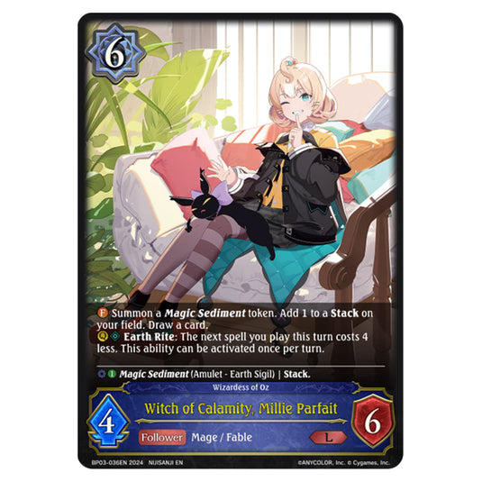 Shadowverse Evolve - Flame of Laevateinn - Witch of Calamity, Millie Parfait - BP03-036EN