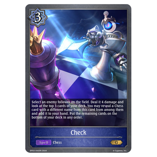 Shadowverse Evolve - Flame of Laevateinn - Check - BP03-042EN
