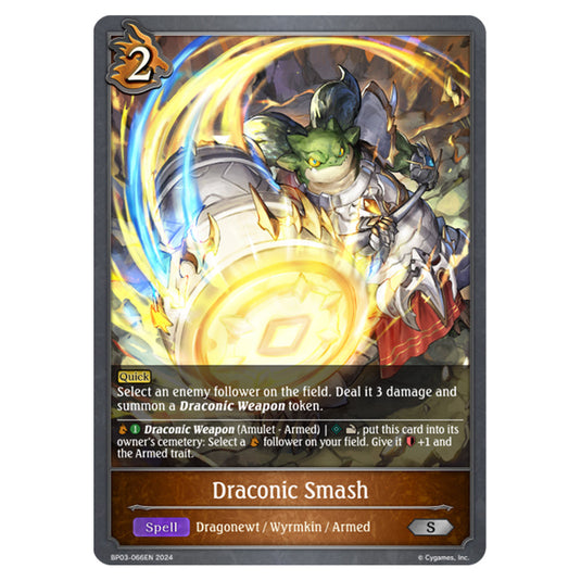 Shadowverse Evolve - Flame of Laevateinn - Draconic Smash - BP03-066EN