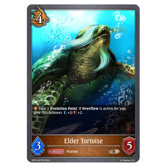 Shadowverse Evolve - Flame of Laevateinn - Elder Tortoise - BP03-067EN