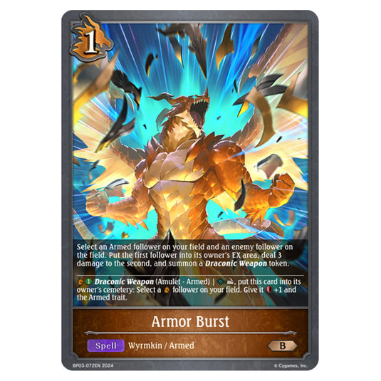 Shadowverse Evolve - Flame of Laevateinn - Armor Burst - BP03-072EN