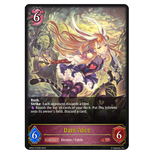 Shadowverse Evolve - Flame of Laevateinn - Dark Alice - BP03-073EN