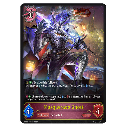 Shadowverse Evolve - Flame of Laevateinn - Masquerade Ghost - BP03-074EN