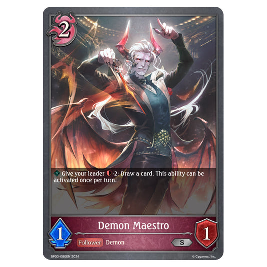 Shadowverse Evolve - Flame of Laevateinn - Demon Maestro - BP03-080EN