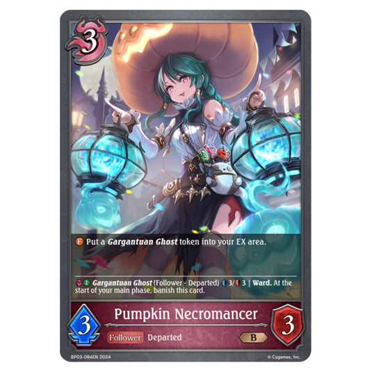 Shadowverse Evolve - Flame of Laevateinn - Pumpkin Necromancer - BP03-084EN