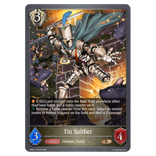 Shadowverse Evolve - Flame of Laevateinn - Tin Soldier - BP03-101EN