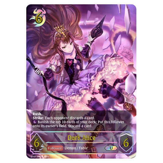Shadowverse Evolve - Flame of Laevateinn - Dark Alice - BP03-U05EN