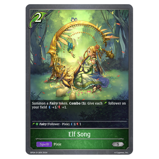 Shadowverse Evolve - Cosmic Mythos - Elf Song - BP04-013EN