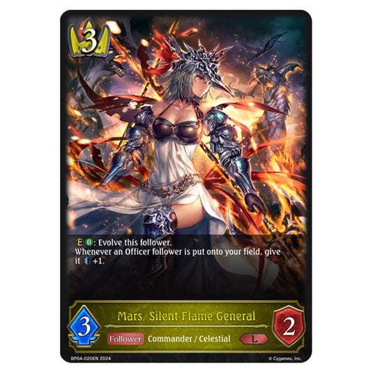 Shadowverse Evolve - Cosmic Mythos - Mars, Silent Flame General - BP04-020EN