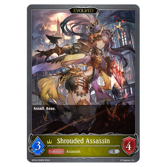 Shadowverse Evolve - Cosmic Mythos - Shrouded Assassin - BP04-029EN