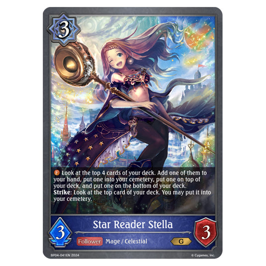Shadowverse Evolve - Cosmic Mythos - Star Reader Stella - BP04-041EN