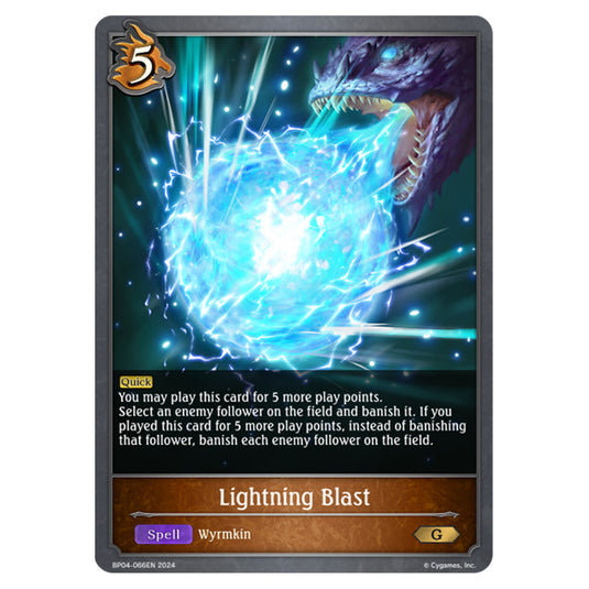 Shadowverse Evolve - Cosmic Mythos - Lightning Blast - BP04-066EN