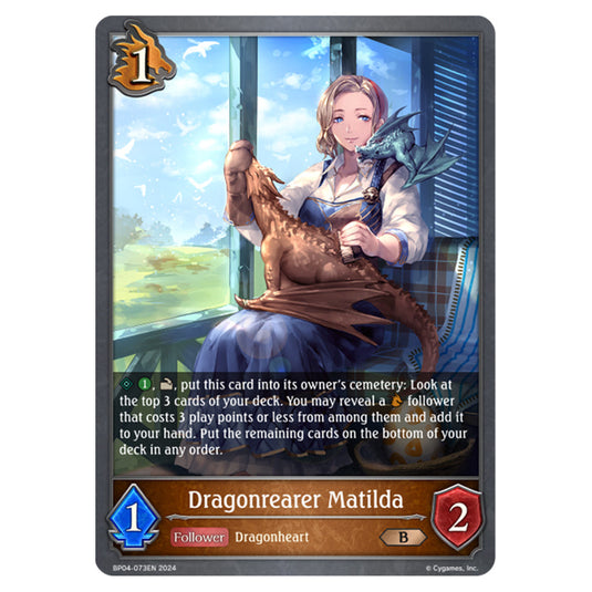 Shadowverse Evolve - Cosmic Mythos - Dragonrearer Matilda - BP04-073EN