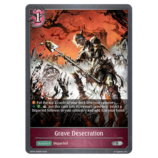 Shadowverse Evolve - Cosmic Mythos - Grave Desecration - BP04-090EN