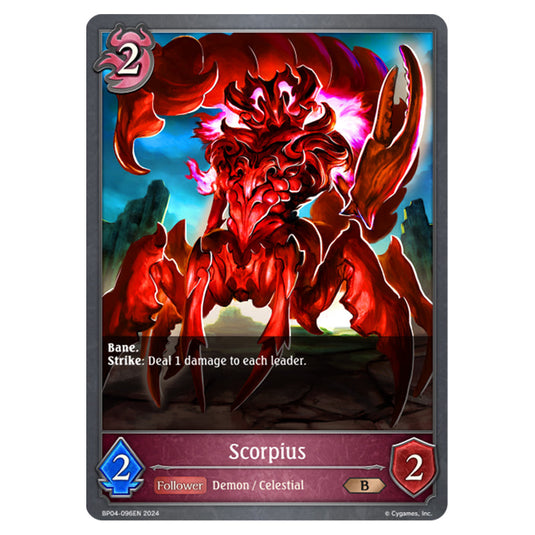 Shadowverse Evolve - Cosmic Mythos - Scorpius - BP04-096EN