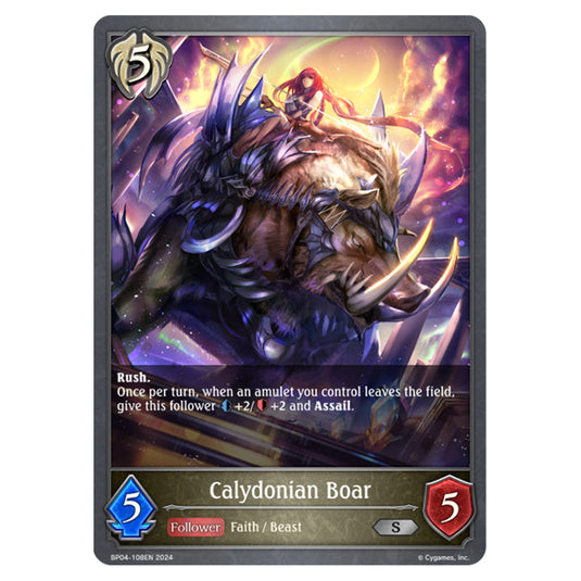 Shadowverse Evolve - Cosmic Mythos - Calydonian Boar - BP04-108EN
