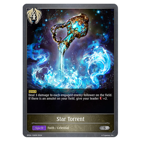 Shadowverse Evolve - Cosmic Mythos - Star Torrent - BP04-109EN