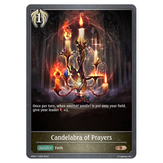 Shadowverse Evolve - Cosmic Mythos - Candelabra of Prayers - BP04-115EN