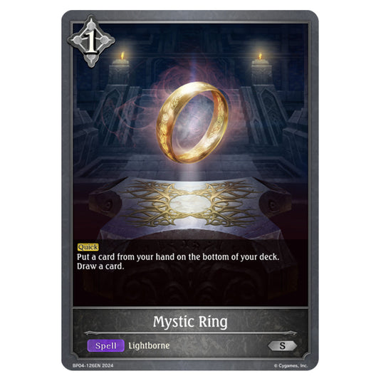 Shadowverse Evolve - Cosmic Mythos - Mystic Ring - BP04-126EN