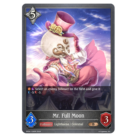 Shadowverse Evolve - Cosmic Mythos - Mr. Full Moon - BP04-129EN