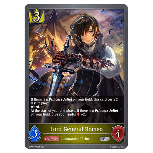 Shadowverse Evolve - Cosmic Mythos - Lord General Romeo - BP04-P09EN
