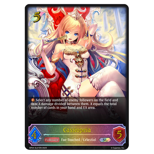 Shadowverse Evolve - Cosmic Mythos - Cassiopeia - BP04-SL01EN