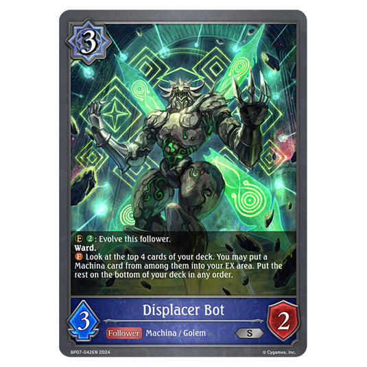 Displacer Bot BP07-042EN card from the Shadowverse: Evolve set Verdant Steel