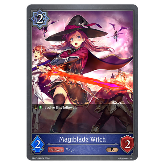 Magiblade Witch BP07-048EN card from the Shadowverse: Evolve set Verdant Steel