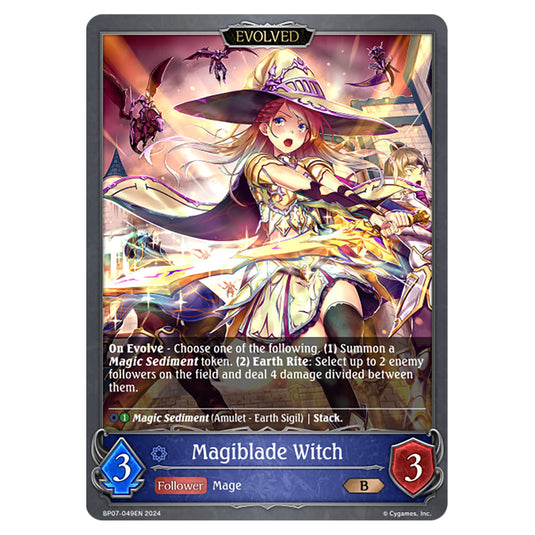 Magiblade Witch BP07-049EN card from the Shadowverse: Evolve set Verdant Steel
