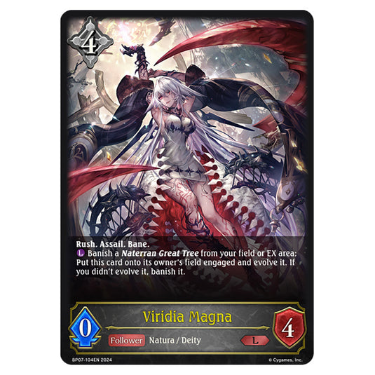 Viridia Magna BP07-104EN card from the Shadowverse: Evolve set Verdant Steel