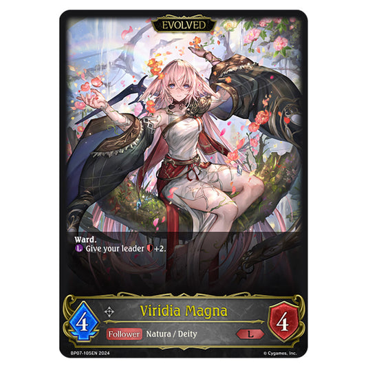 Viridia Magna BP07-105EN card from the Shadowverse: Evolve set Verdant Steel