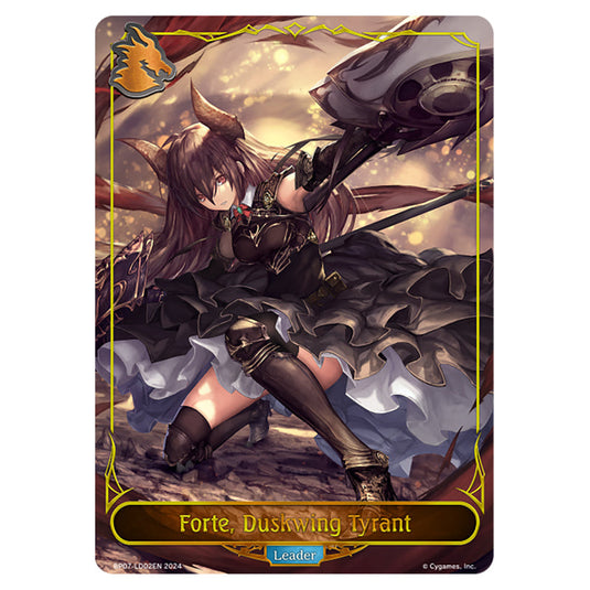 Forte, Duskwing Tyrant BP07-LD02EN card from the Shadowverse: Evolve set Verdant Steel