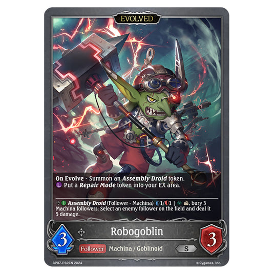 Robogoblin BP07-P32EN card from the Shadowverse: Evolve set Verdant Steel