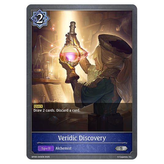 Veridic Discovery BP08-045EN card from the Shadowverse: Evolve set Alterchaotica