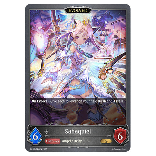 Sahaquiel BP08-P26EN card from the Shadowverse: Evolve set Alterchaotica
