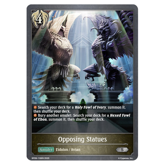 Opposing Statues BP09-116EN card from the Shadowverse: Evolve set Duet of Dawn and Dusk
