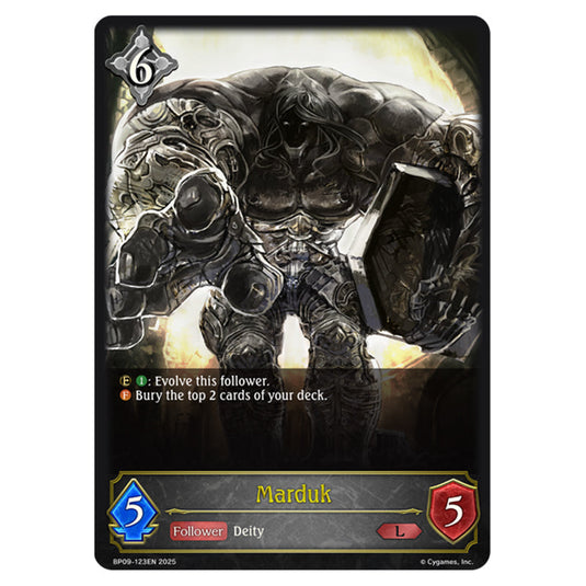Marduk BP09-123EN card from the Shadowverse: Evolve set Duet of Dawn and Dusk