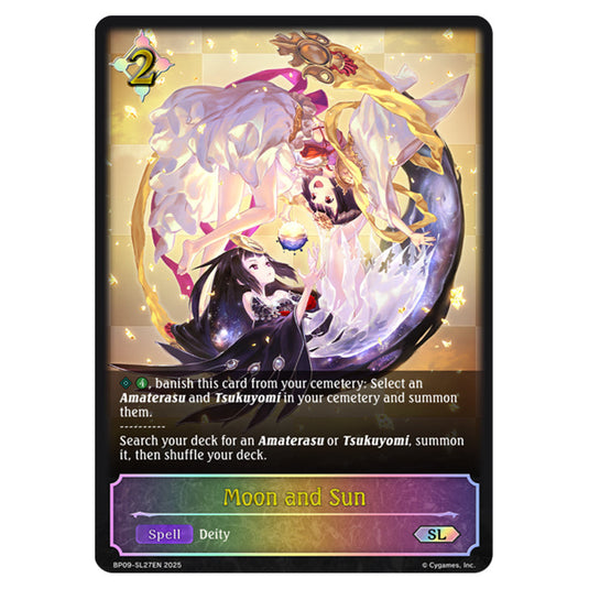 Moon and Sun BP09-SL27EN card from the Shadowverse: Evolve set Duet of Dawn and Dusk