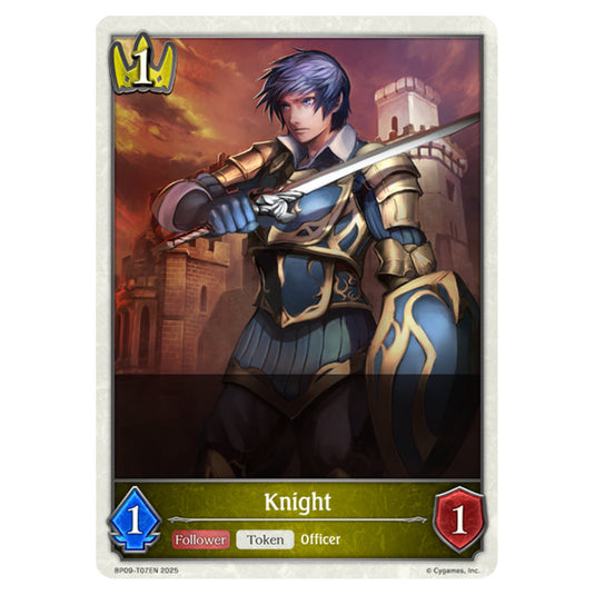 Knight BP09-T07EN card from the Shadowverse: Evolve set Duet of Dawn and Dusk
