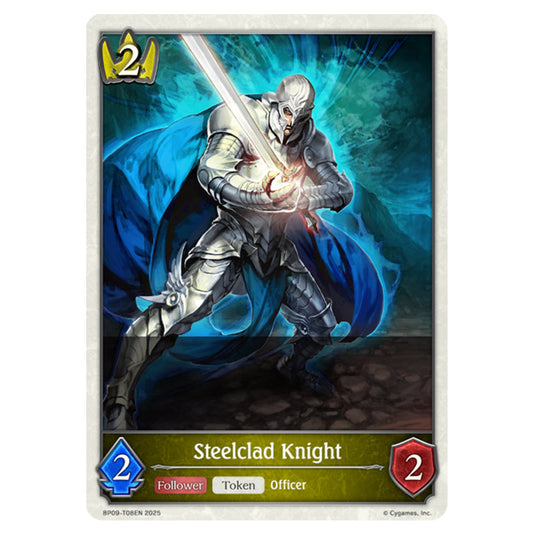 Steelclad Knight BP09-T08EN card from the Shadowverse: Evolve set Duet of Dawn and Dusk