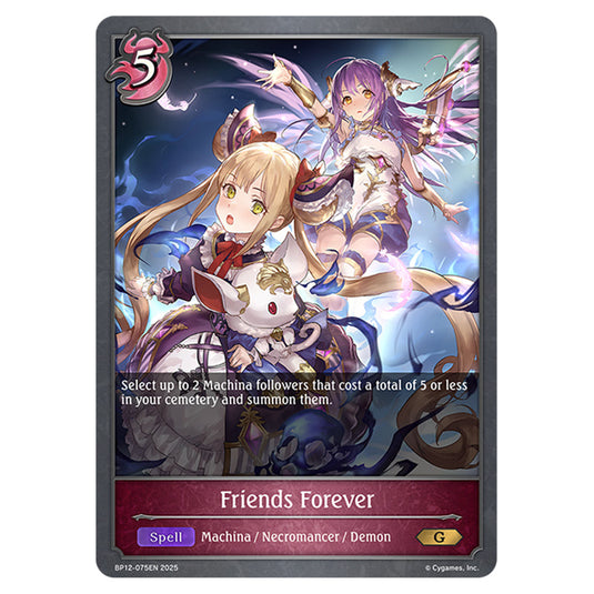 Friends Forever BP12-075EN card from the Shadowverse: Evolve set Worldreaver's Descent & Dominion of Darkness