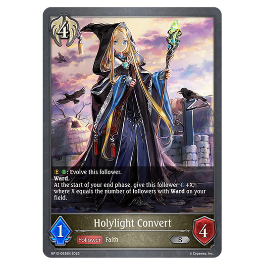 Holylight Convert BP12-093EN card from the Shadowverse: Evolve set Worldreaver's Descent & Dominion of Darkness