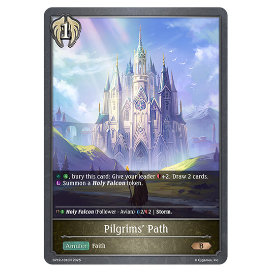 Pilgrims' Path BP12-101EN card from the Shadowverse: Evolve set Worldreaver's Descent & Dominion of Darkness