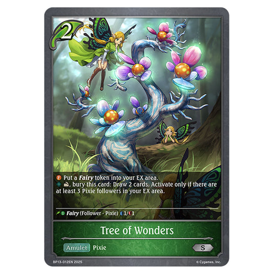 Tree of Wonders BP13-012EN card from the Shadowverse: Evolve set Worldreaver's Descent & Dominion of Darkness