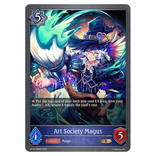 Art Society Magus BP13-050EN card from the Shadowverse: Evolve set Worldreaver's Descent & Dominion of Darkness