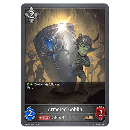 Armored Goblin BP13-116EN card from the Shadowverse: Evolve set Worldreaver's Descent & Dominion of Darkness