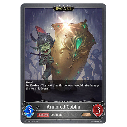 Armored Goblin BP13-117EN card from the Shadowverse: Evolve set Worldreaver's Descent & Dominion of Darkness