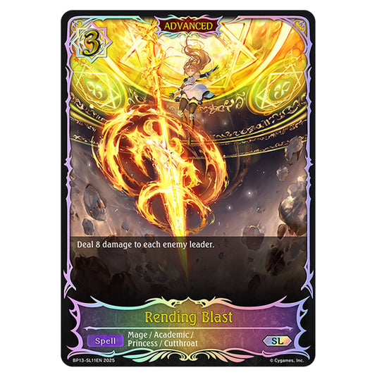 Rending Blast BP13-SL11EN card from the Shadowverse: Evolve set Worldreaver's Descent & Dominion of Darkness